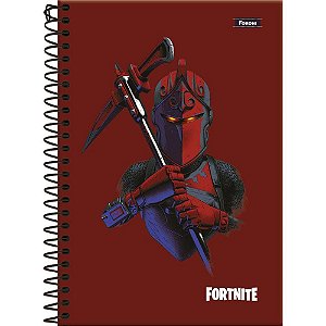 Caderno 10x1 capa dura fortnite 160f - foroni (pct.c/04)