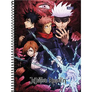 Caderno 10x1 capa dura jujutsu kaisen 160f - foroni (pct.c/04)