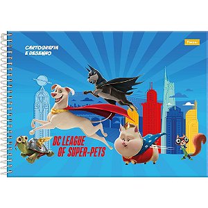 Caderno desenho univ capa dura super pets 80fls. - foroni (pct.c/05)