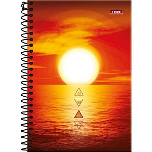 Caderno espiral 1/4 capa dura 4 elementos 160fls. - foroni (pct.c/05)