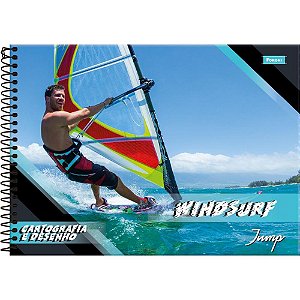 Caderno desenho univ capa dura jump 96fls. - foroni (pct.c/05)