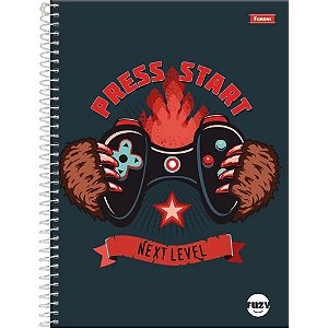 Caderno 10x1 capa dura fuzy 160fls. - foroni (pct.c/04)