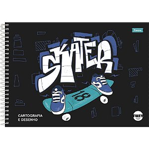 Caderno desenho univ capa dura fuzy 80fls. - foroni (pct.c/04)