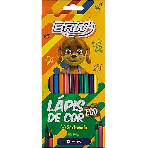 Lapis de cor sextavado eco 12 cores - brw (pct.c/06)