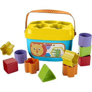 Fisher-price infant encaixe balde de blocos 10pcs - mattel (unidade)