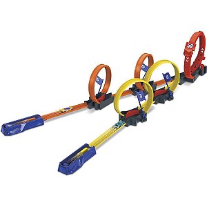 Hot wheels pista action competição multi looping - mattel (unidade)