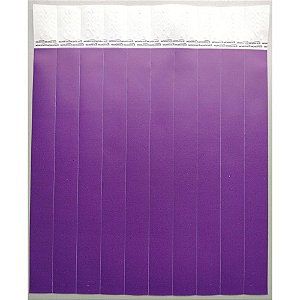 Pulseira identificacao med roxo - tecnomidia (pct.c/100)