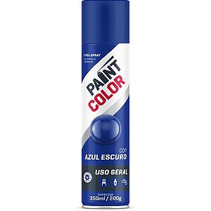 Tinta spray paintcolor 350ml azul escuro - baston (unidade)