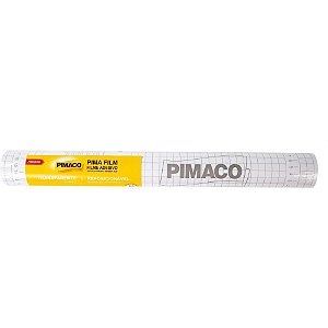 Plastico adesivo transparente pima filme 45cmx10m 0,80 - pimaco (rolo)