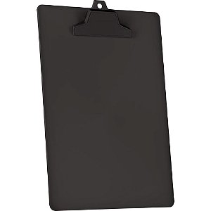 Prancheta plastica of/a4 c/prend. plast. preto - acrimet (cx.c/02)