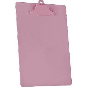 Prancheta plastica of/a4 c/prend. plast. rosa - acrimet (cx.c/02)