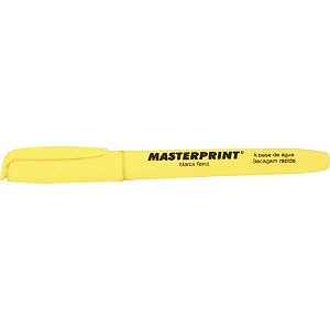 Caneta marca texto mp 612 amarela - masterprint (cx.c/12)