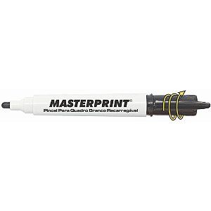 Pincel quadro branco mp 619 preto recarregavel - masterprint (cx.c/12)