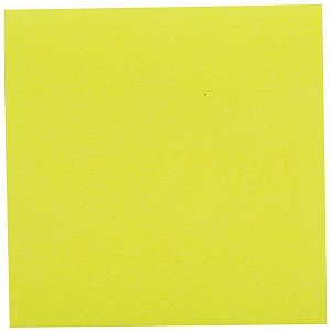 Bloco de recado autoadesivo 76x76mm amarelo neon 100f - maxprint (unidade)