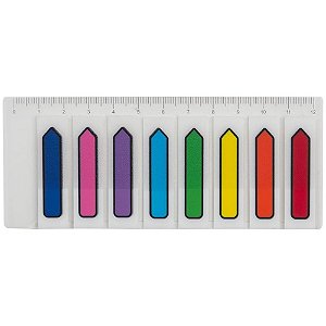 Bloco marcador pagina adesivo 45x12mm neon seta 8 cores 120f - maxprint (unidade)