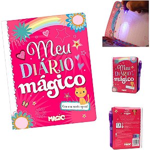 Diario diario magico peq 12x15cm 48pg - magic kids (unidade)