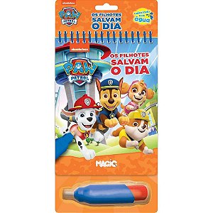 Livro aquabook patrulha canina 24x14cm 10pags - magic kids (unidade)