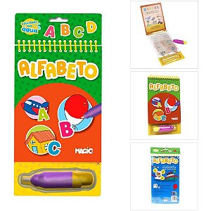 Livro aquabook alfabeto 24x14cm 10pags. - magic kids (unidade)