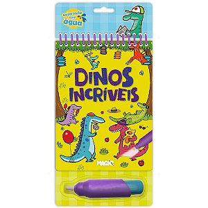 Livro aquabook dinos 24x14cm 10pags. - magic kids (unidade)