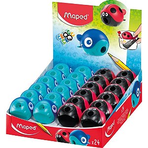 Apontador com deposito croc croc joaninha e baleia - maped (dp.c/24)