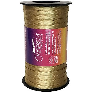 Fita de cetim 04mm 100m. dourado - cinderela (unidade)