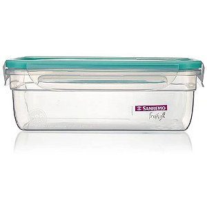 Pote plastico com travas freshy 1,24l. vd - sanremo (unidade)
