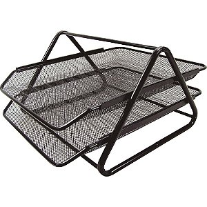 Caixa correspondencia dupla aramado preto - kit (unidade)