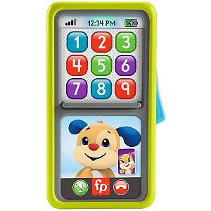 Fisher-price aprender brincar smartphone 2 em 1 deluxe verde - mattel (unidade)
