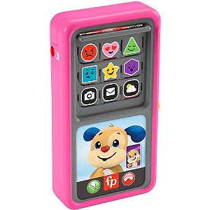 Fisher-price aprender brincar smartphone 2 em 1 deluxe rosa - mattel (unidade)