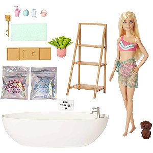 Barbie fashion cjto banho de espuma relaxante - mattel (unidade)