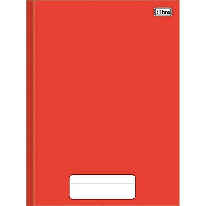 Caderno brochurao capa dura pepper 80 folhas vermelho - tilibra (pct.c/05)