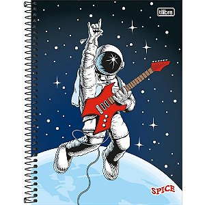 Caderno 16x1 capa dura spice masculino 256 folhas - tilibra (pct.c/02)