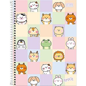 Caderno 12x1 capa dura spice feminino 192 folhas - tilibra (pct.c/04)