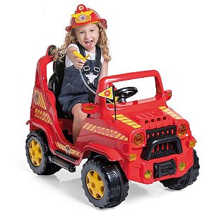 Veiculo para bebe diipi bombeiro c/som 30kg - calesita (unidade)