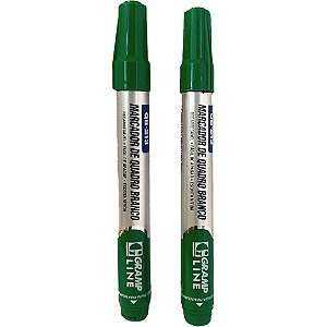 Pincel quadro branco qb213 recarregavel verde - gramp line (cx.c/12)