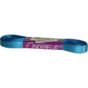 Fita de cetim 07mm 10m. azul turquesa - cinderela (unidade)