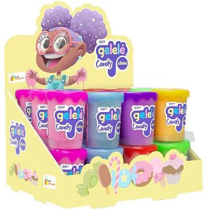 Slime gelele candy soft 180g - doce brinquedo (dp.c/24)
