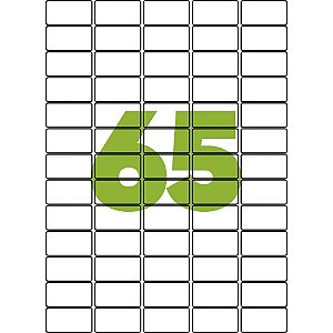 Etiqueta a4 a4351 100fls 21,2x38,2 mm - maxprint (cx.c/6500)