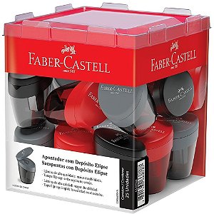 Apontador com deposito elipse (s) - faber-castell (dp.c/25)