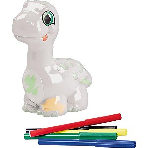 Boneco e personagem braqueossauro pintura c/canet. - samba toys (unidade)