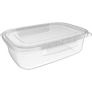 Pote plastico raso c/trava extra g 2,3l. - nitron (unidade)