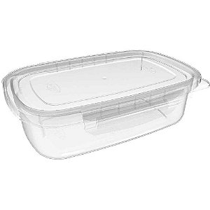 Pote plastico raso c/trava grande 1,100ml. - nitron (unidade)
