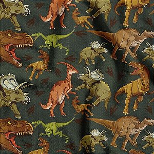 Tnt estampado 1,40m 40g dinossauro - supper (rl-25mts)
