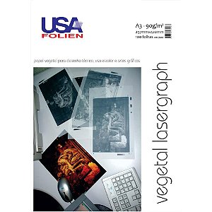 Papel vegetal a3 90g. 297x420mm. - usa folien (pct.c/100)