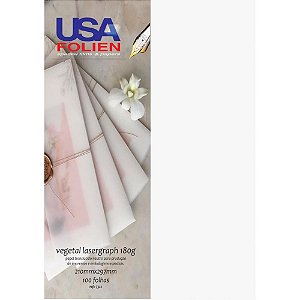 Papel vegetal a4 180g. 210x297mm. - usa folien (pct.c/100)