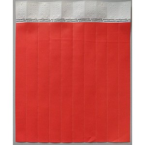 Pulseira identificacao med vermelho - tecnomidia (pct.c/50)