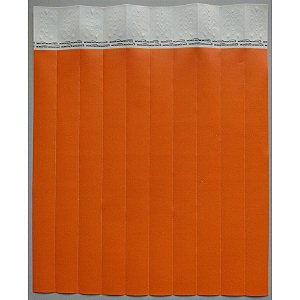 Pulseira identificacao med laranja - tecnomidia (pct.c/50)