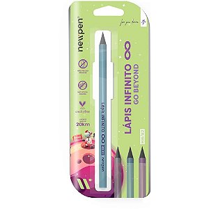 Lapis preto redondo infinit go beyond azul - newpen (blister)