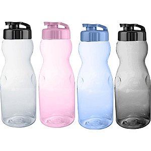 Garrafa plastica veneza transp. sortida 1000ml - tiba (pct.c/04)