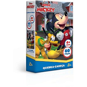 Quebra-cabeca cartonado mickey 60pcs - toyster (unidade)